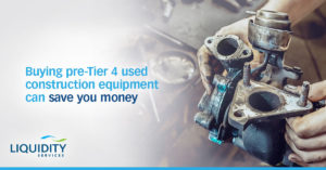 Buying pre-Tier 4 used construction equipment can save you money.
